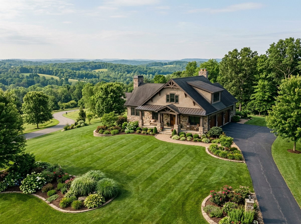Beautiful treated lawn in Delmont PA