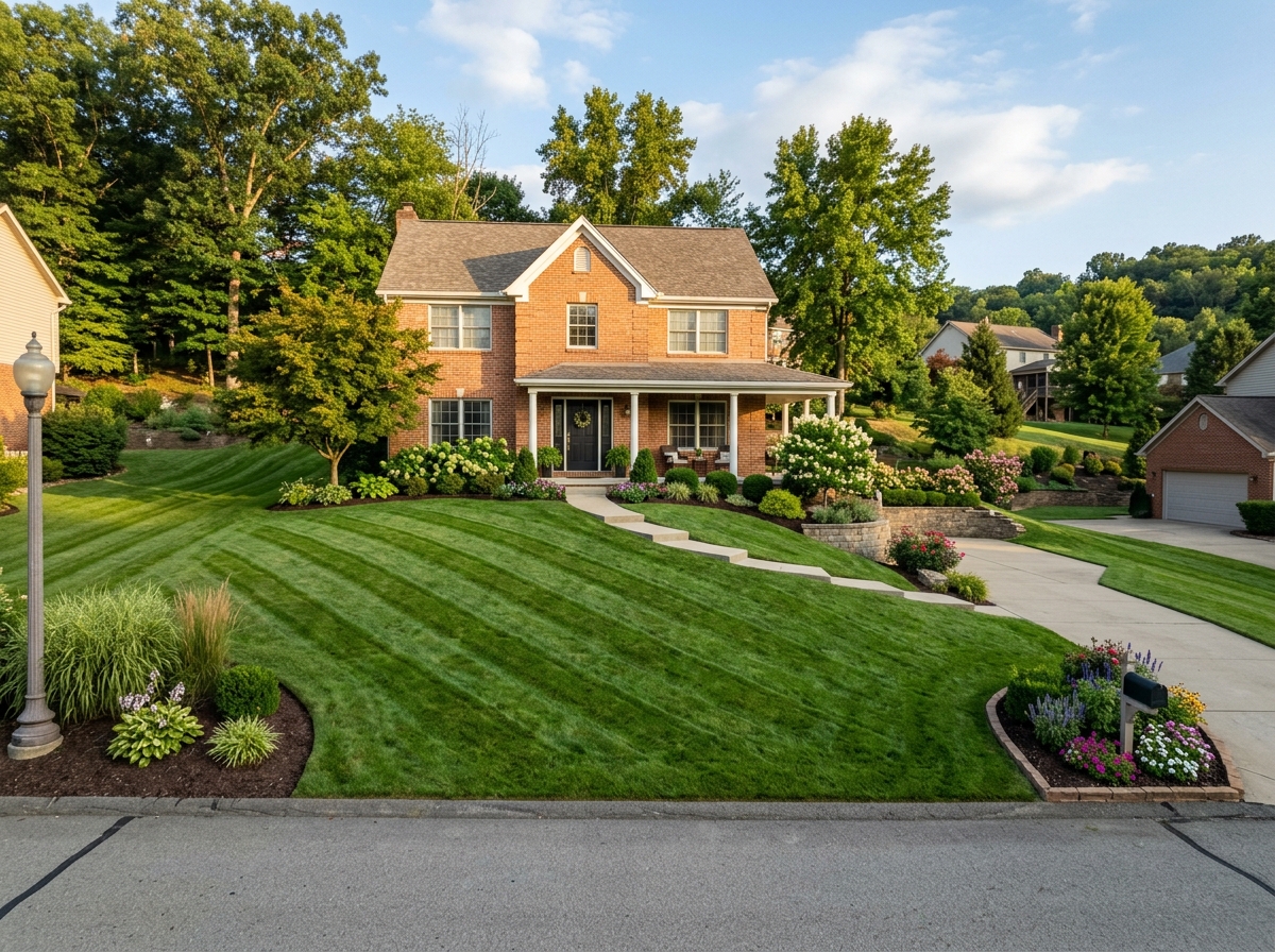 Thick treated lawn in Irwin PA