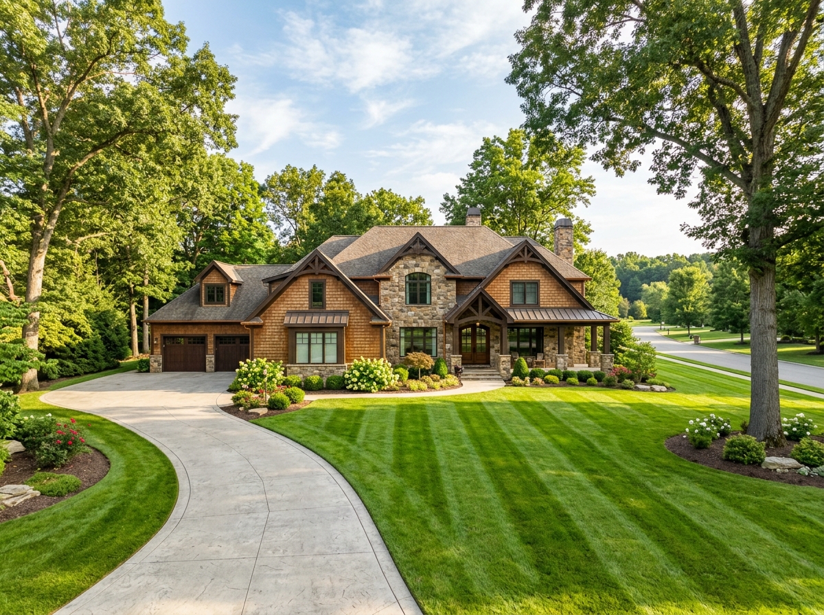 Pristine green yard in Murrysville PA